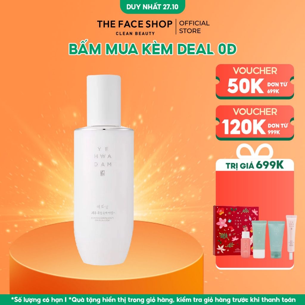 Tinh Chất Sáng Trắng Da Thefaceshop Yehwadam Jeju Serum 45Ml