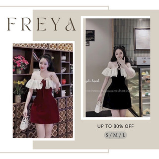 🛍Đầm váy nữ 🛍Đầm nhung trễ vai phối bèo voan tơ cao cấp , Váy nhung mặc 2 kiểu dáng ngắn mini hack dáng, sang trọng