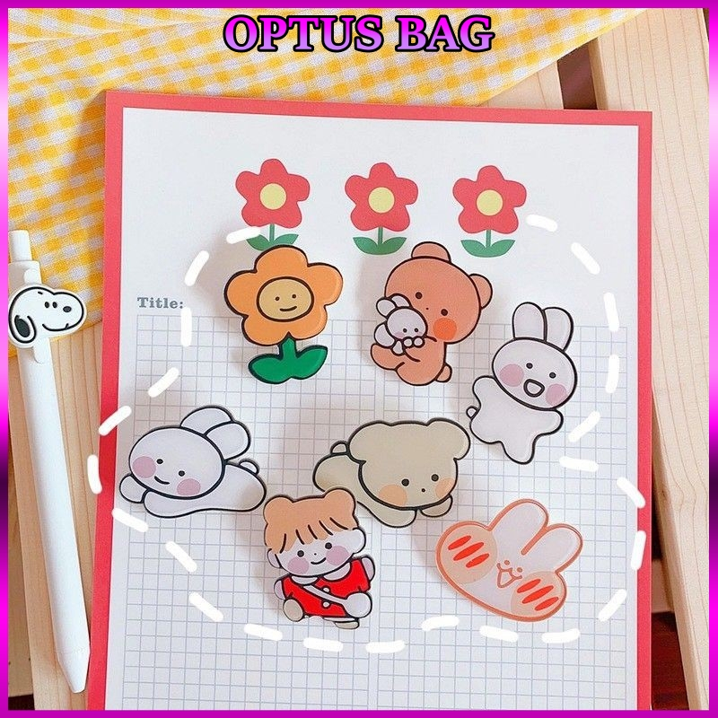 Gim cài trang trí túi ví; balo ;túi sách hình hoạt hình dễ thương chất liệu acrylic