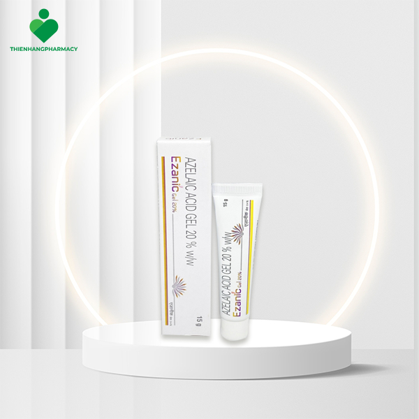 Kem giảm mụn Ezanic và Gel Ezanic 20% Azelaic acid 15g ngừa mụn, giảm thâm