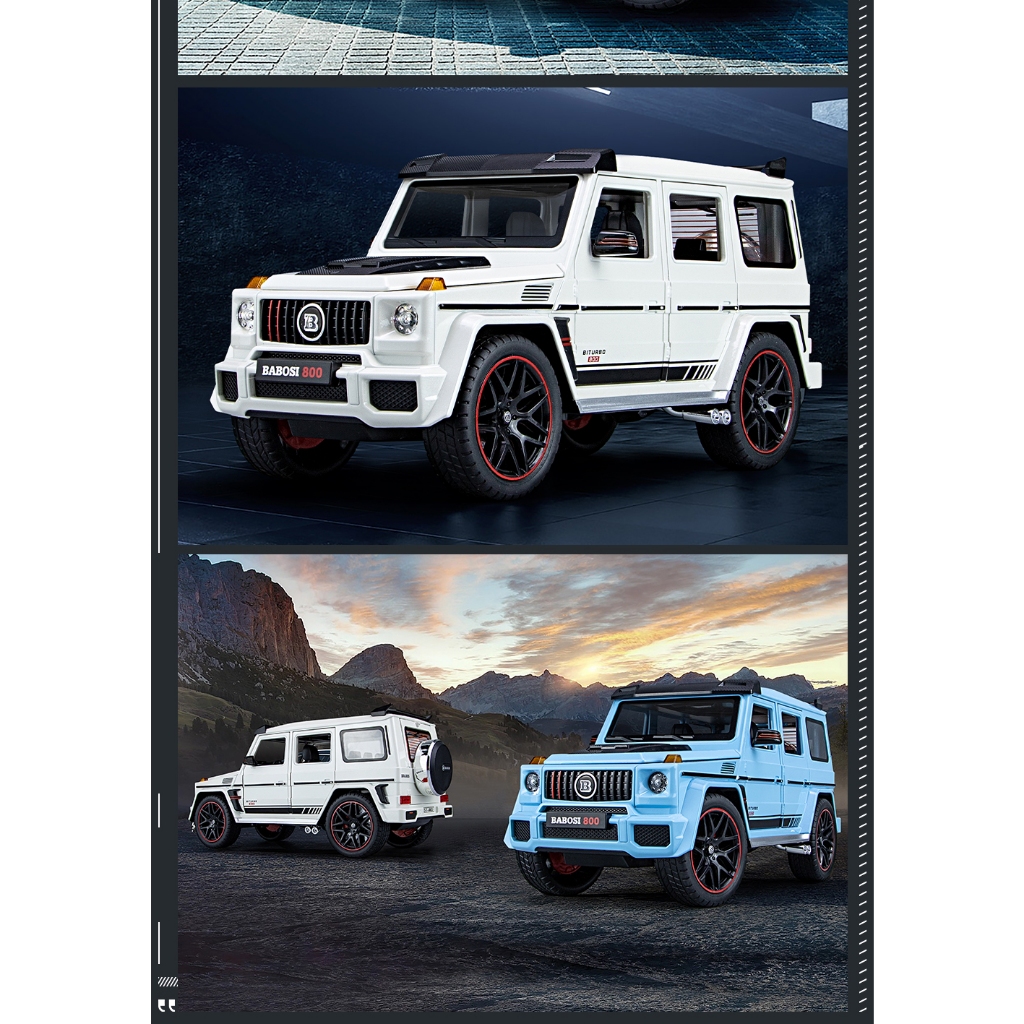 🍋HÀNG CÓ SẴN💧Mô hình mô phỏng xe hợp kim BRABUS G800 1:18