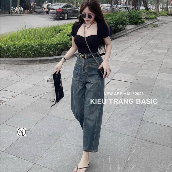QUẦN JEAN BAGGY DENIM ỐNG RỘNG TRẺ TRUNG THỜI TRANG THU ĐÔNG Q6