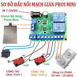 Combo giàn phơi thông minh tự động