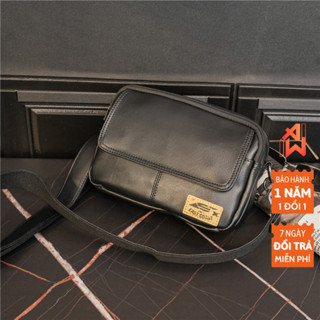 Túi đeo chéo nam, túi da nam đeo chéo 4 ngăn chất da PU cao cấp chống nước lót polyester phong cách Hàn Quốc TDC040