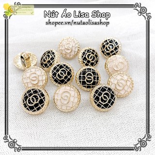 Combo 10 nút áo lisa shop phối màu sang chảnh, cúc áo đẹp 1.8cm, 2cm