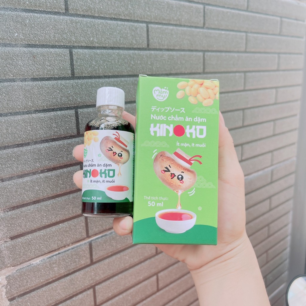 Nước mắm Mămmy từ nấm tươi Nhật Bản hiệu Kinoko dành cho bé ăn dặm