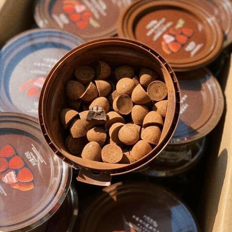 Socola Nama tan chảy, socola tươi viên hình nấm hảo hạng