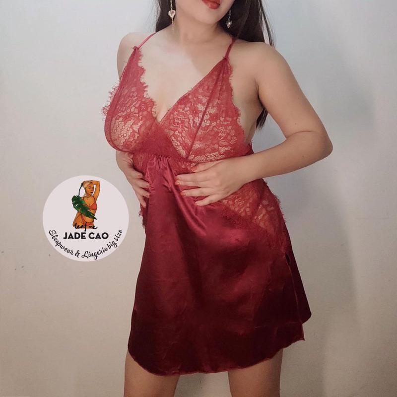 VÁY NGỦ LỤA PHA REN/ BIG SIZE ĐỘC QUYỀN