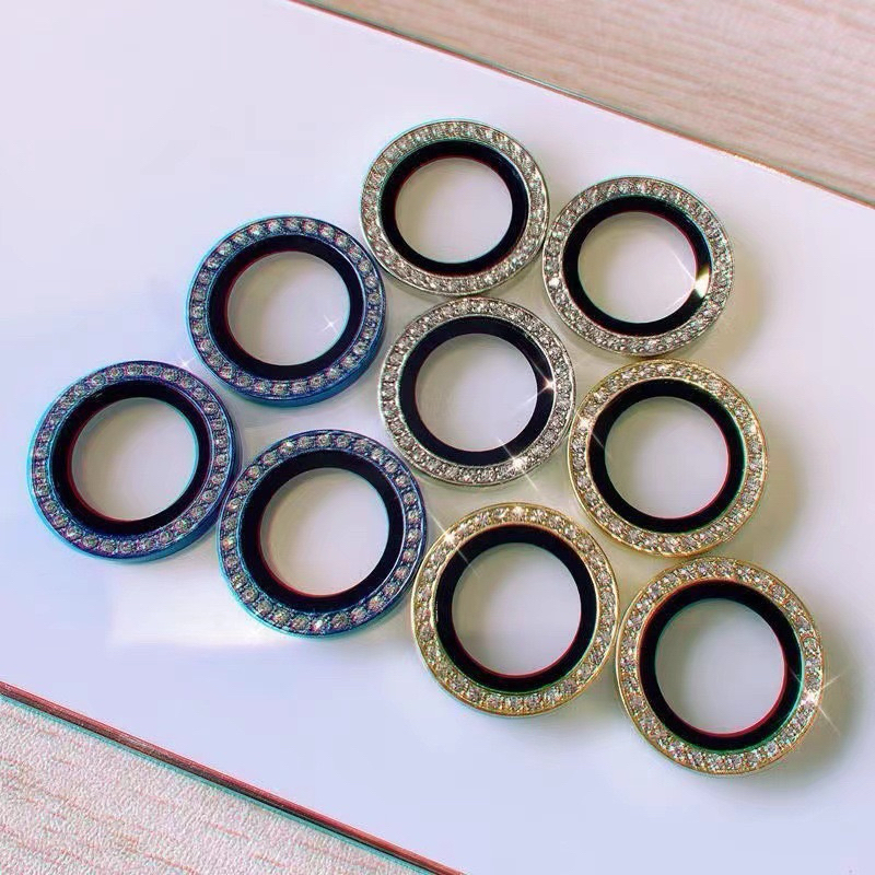 IPhone 15 Pro,15 Pro max / 15 | 15 Plus - Bộ 3 miếng Dán mắt Camera Đính đá hãng Autobot