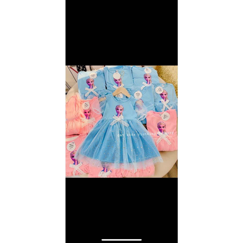 Váy công chúa Elsea cho bé gái