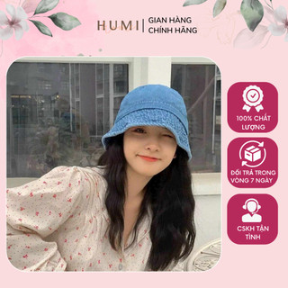  Mũ bucket nữ nón bucket nữ chất liệu Jean Trơn HUSOMI – Thời trang cá tính bền đẹp dễ phối đồ 