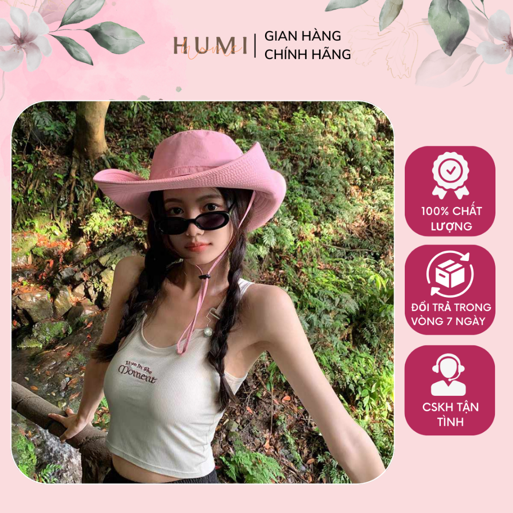 Nón bucket, mũ bucket dù trơn - Humi Home