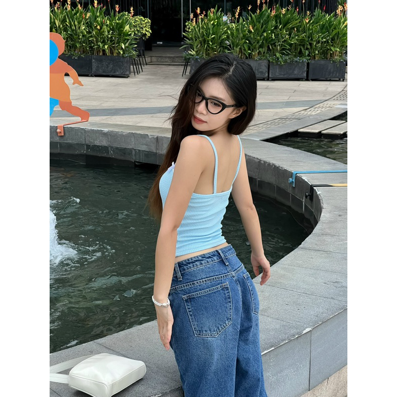 MISTAKER | Áo 2 dây đính nơ