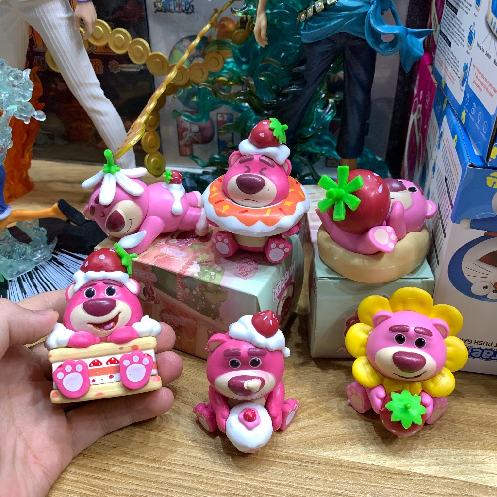 Mô hình Gấu Dâu Lotso 6 phiên bản cực dễ thương Nhân Vật Phim Hoạt Hình - cute gấu hồng - an toàn cho bé