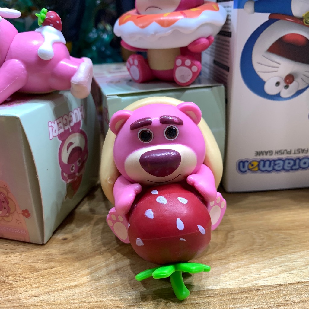 Mô hình Gấu Dâu Lotso 6 phiên bản cực dễ thương Nhân Vật Phim Hoạt Hình - cute - an toàn cho bé - đồ chơi gấu dâu