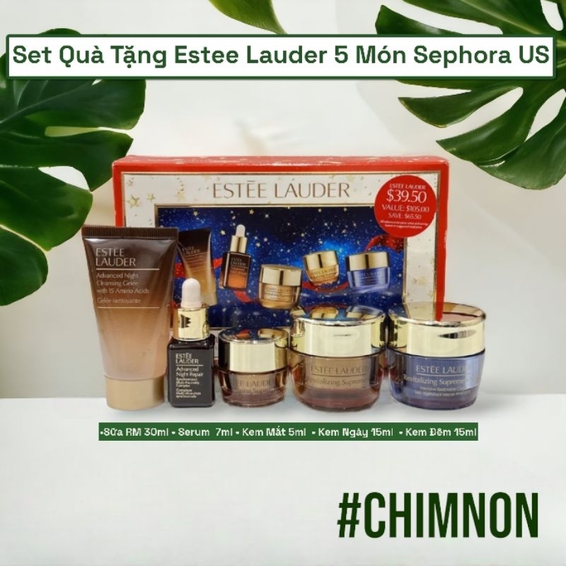 Set Estee Lauder 5 Món  Glow Nonstop Skincare Starter