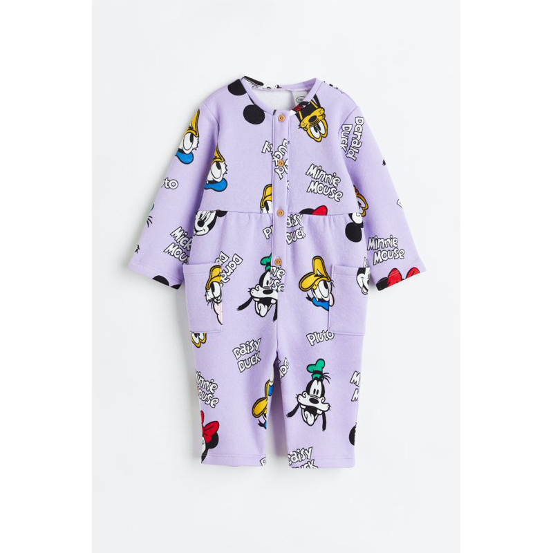 Body nỉ bông donaldduck màu tím