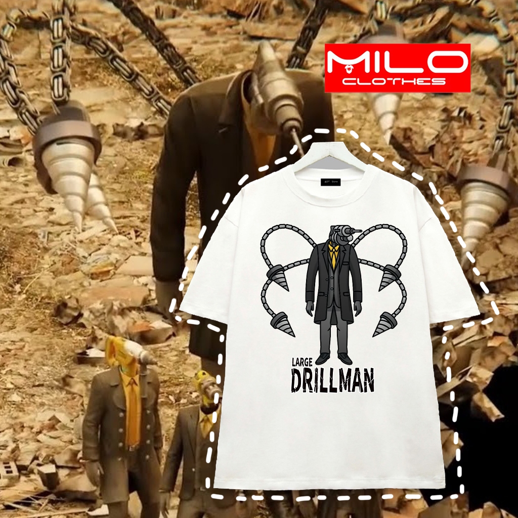 NEW Áo Thun Large Dgillman Người Máy Đầu Khoan - Speakerman Skibidi Toilet, dành cho bé, cực đẹp