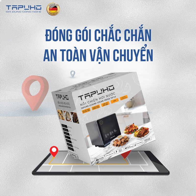 Nồi Chiên Hơi Nước 16L TAPUHO TSF16
