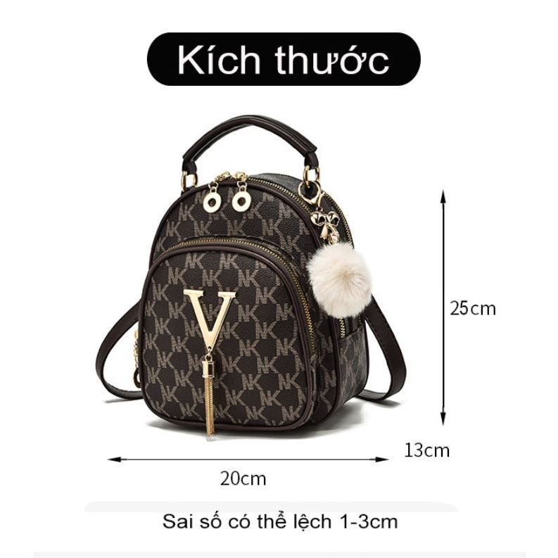 Balo mini NK khoá V hàng thời trang xinh xắn dễ thương