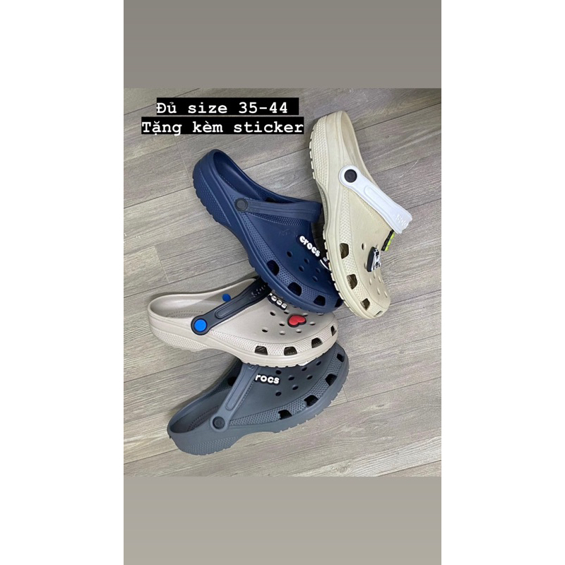 Crocs Real nam nữ mang cực êm đi chơi hay đi trong nhà đều xinh