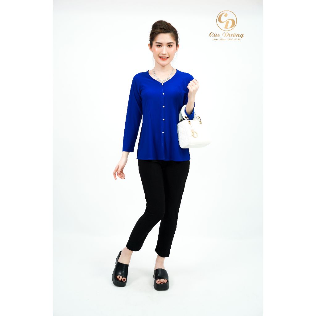 Áo Bà Ba Trơn, Áo Bà Ba Thun, Bộ Bà Ba Trơn Nhiều Màu, Áo Bà Ba Mềm Mịn, Mặc Lên Cực Tôn Dáng - Xưởng May Cúc Dưỡng