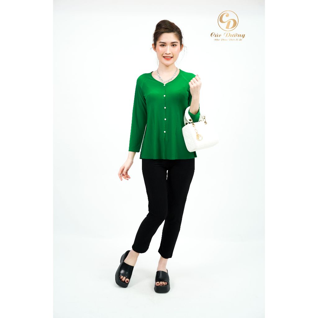 Áo Bà Ba Trơn, Áo Bà Ba Thun, Bộ Bà Ba Trơn Nhiều Màu, Áo Bà Ba Mềm Mịn, Mặc Lên Cực Tôn Dáng - Xưởng May Cúc Dưỡng