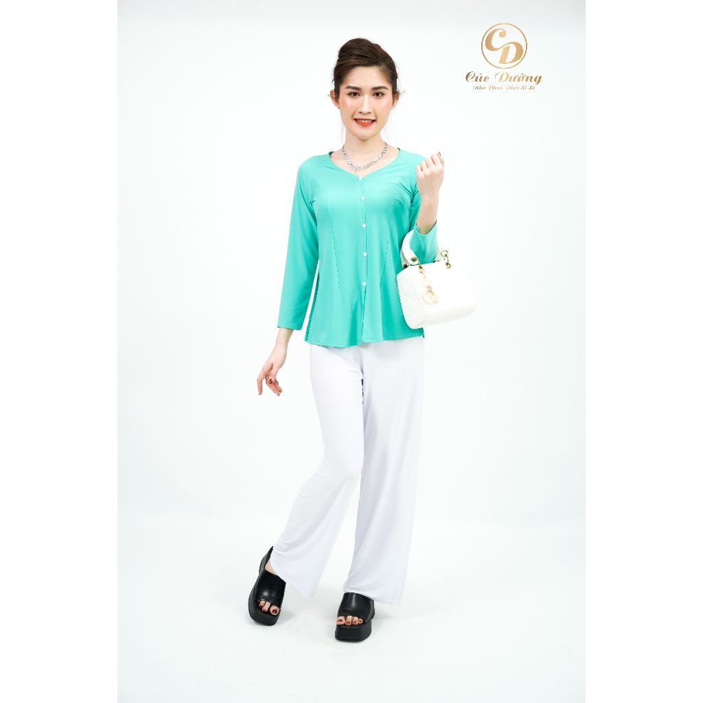 Áo Bà Ba Trơn, Áo Bà Ba Thun, Bộ Bà Ba Trơn Nhiều Màu, Áo Bà Ba Mềm Mịn, Mặc Lên Cực Tôn Dáng - Xưởng May Cúc Dưỡng