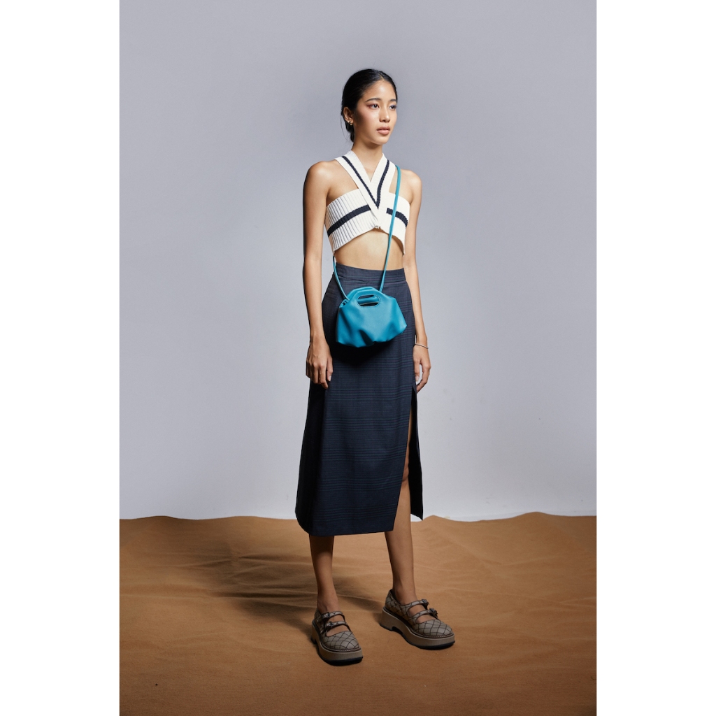 Túi xách MINI FLOWER màu Xanh xi-măng - CHAUTFIFTH