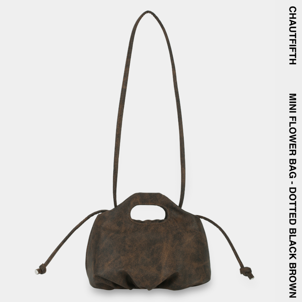 Túi xách MINI FLOWER màu Nâu đen chấm - CHAUTFIFTH