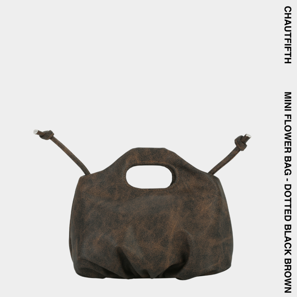 Túi xách MINI FLOWER màu Nâu đen chấm - CHAUTFIFTH