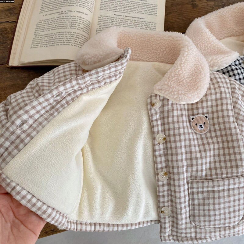 Áo khoác phao lót lông size nhí