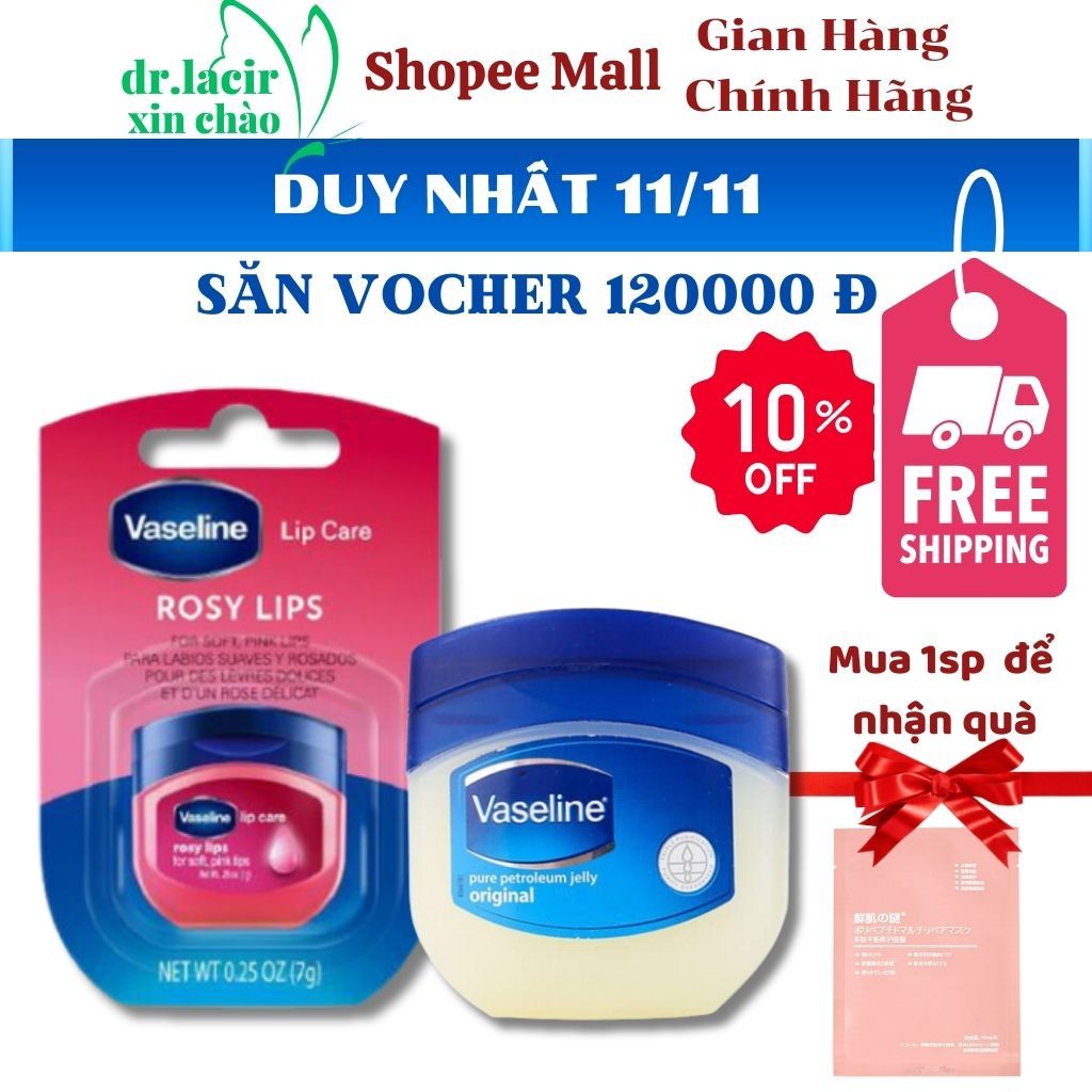 Sáp Son Dưỡng Môi Vaseline  Mang Lại Làn Môi Mềm Mọng Tức Thì