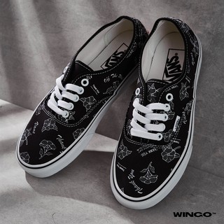 (Giày Chính Hãng) Authentic Floral TU Black White