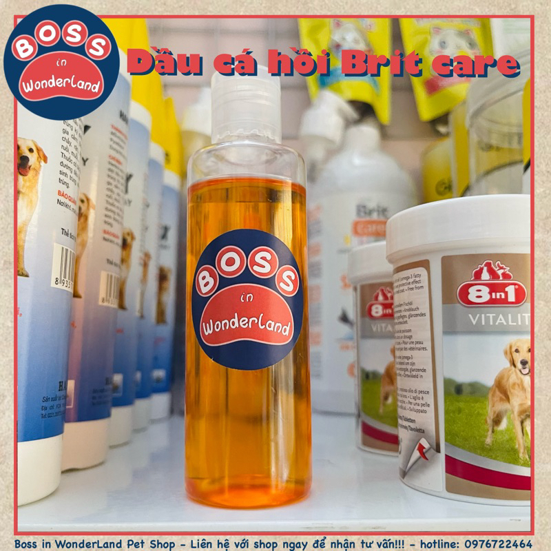 Dầu cá hồi Brit Care cho thú cưng chai 100ml