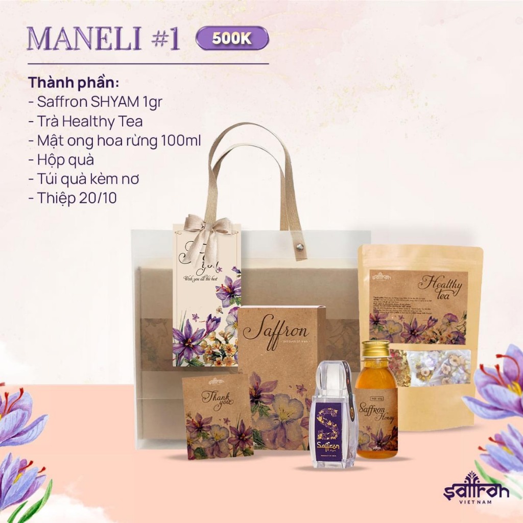 Set quà Heathy 20/10 thương hiệu Saffron Việt Nam