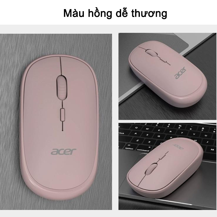 Chuột im lặng không dây Acer OMR930 Có thể điều chỉnh 3 mức dpi Thích hợp làm văn phòng công ty và giải trí