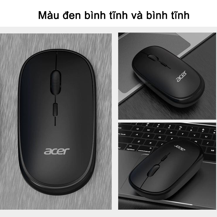 Chuột im lặng không dây Acer OMR930 Có thể điều chỉnh 3 mức dpi Thích hợp làm văn phòng công ty và giải trí