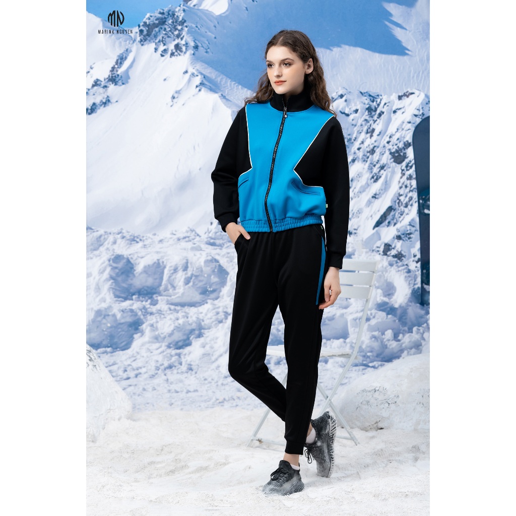 Bộ Đồ Thu Đông Nữ MARINA NGUYỄN Thiết Kế Dài Tay, Kiểu Dáng Trẻ Trung, Chất Liệu Umi Mềm Mịn Form Rộng - 822023