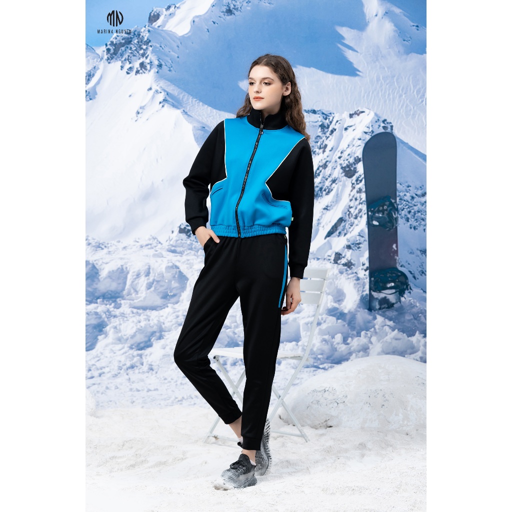 Bộ Đồ Thu Đông Nữ MARINA NGUYỄN Thiết Kế Dài Tay, Kiểu Dáng Trẻ Trung, Chất Liệu Umi Mềm Mịn Form Rộng - 822023