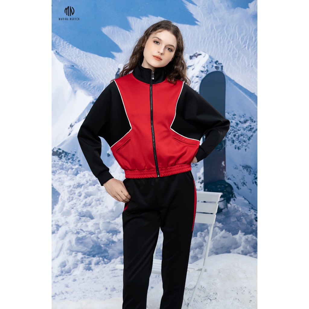 Bộ Đồ Thu Đông Nữ MARINA NGUYỄN Thiết Kế Dài Tay, Kiểu Dáng Trẻ Trung, Chất Liệu Umi Mềm Mịn Form Rộng - 822023