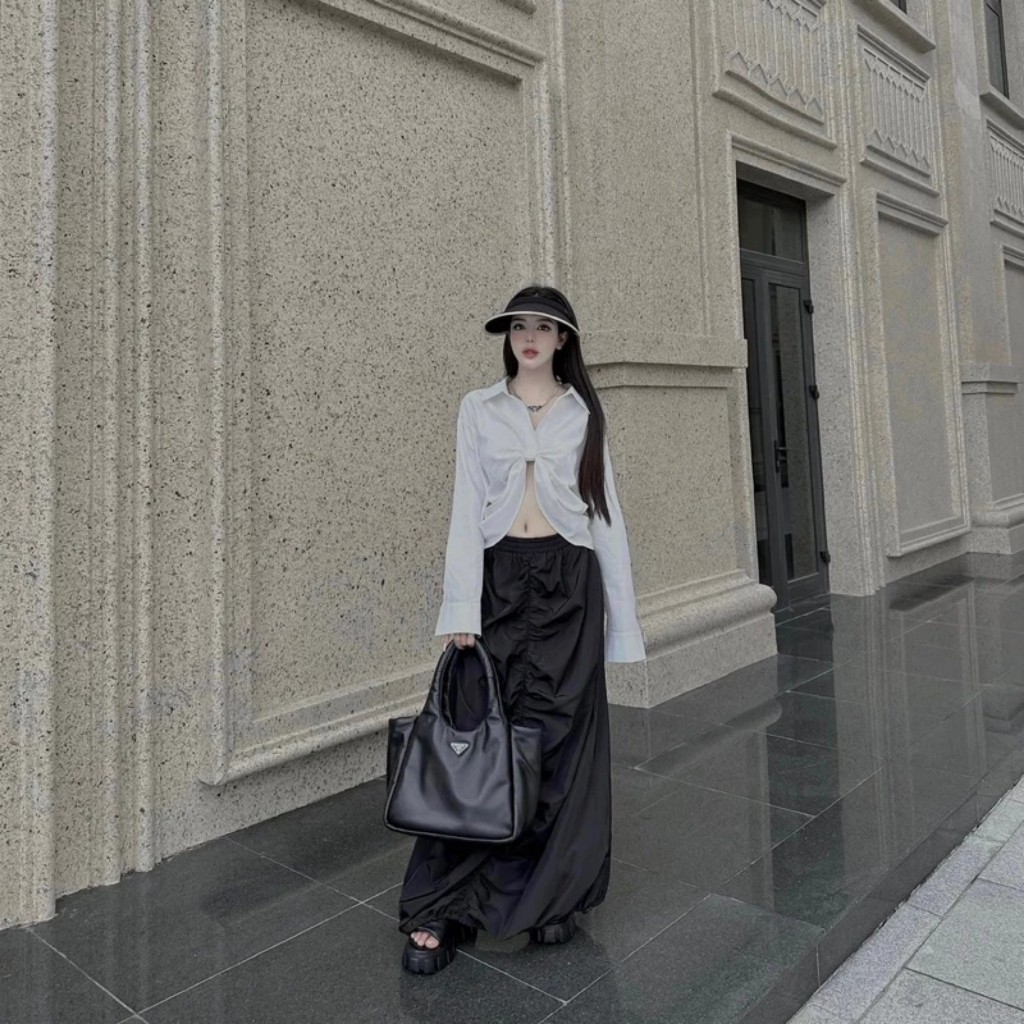 SET ÁO XOẮN NGỰC MIX VÁY Mai Phương Bùi