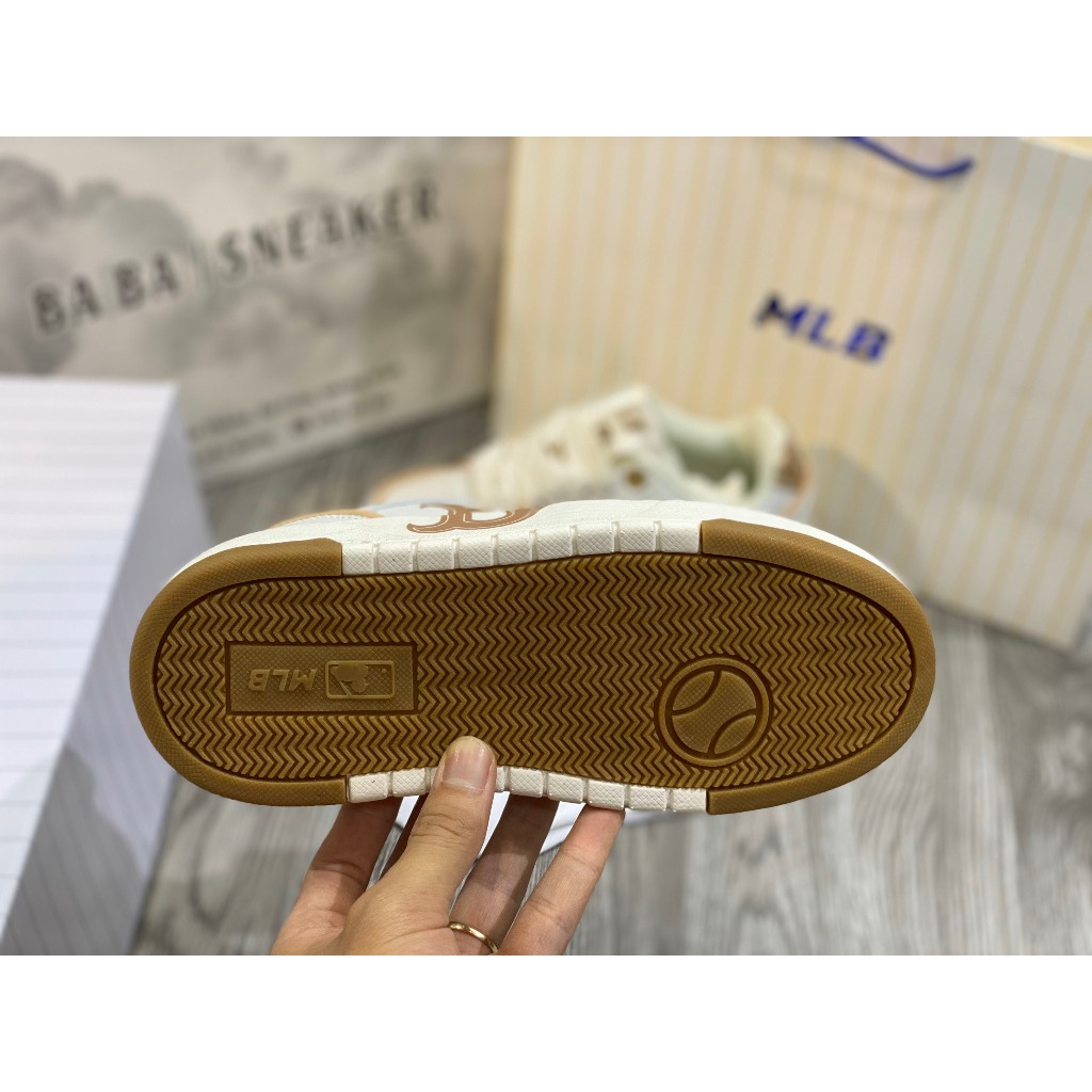 Giày Cao Cấp Thể Thao Sneaker Ml/B Liner Chữ B Trắng Vàng SIêu Xinh Ảnh Thật + freeship + Tặng Tất