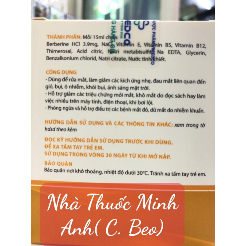 Vitamin Ovital B cho mắt- Hàng chính hãng