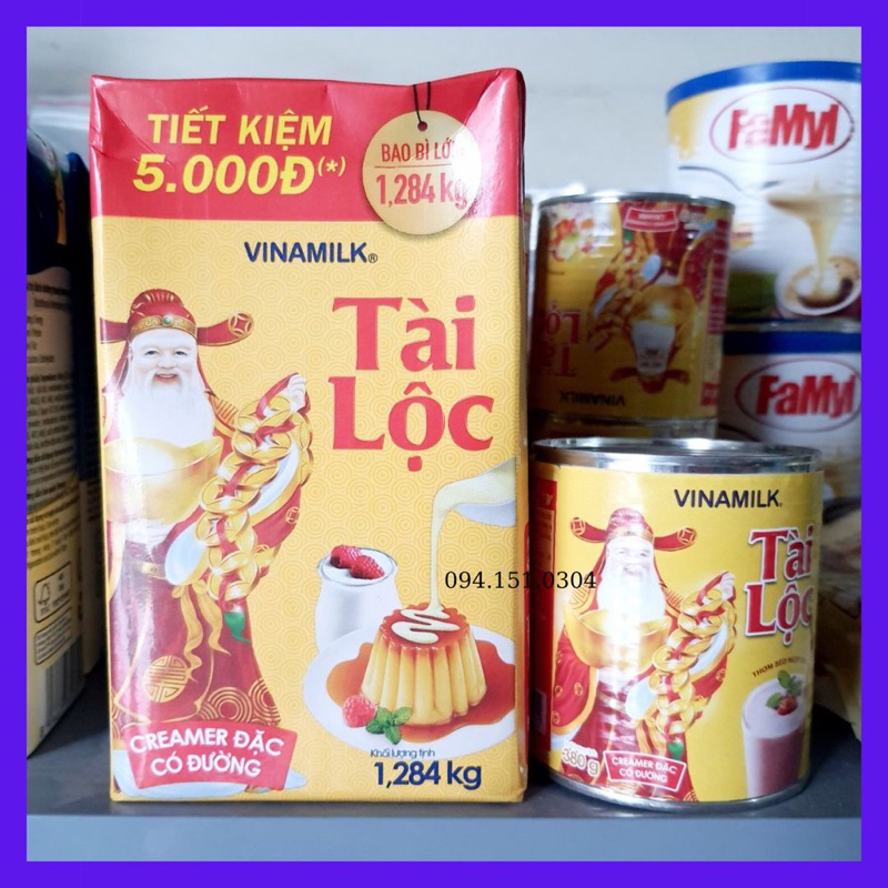 Hộp 1284g sữa đặc có đường Vinamilk Tài Lôc