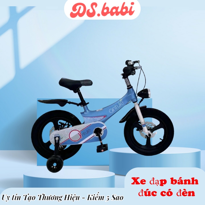 Xe đạp trẻ em bánh đúc cho bé trai bé gái có đủ màu cho bé 2 tuổi đến 10 tuổi có đèn