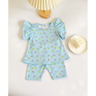Set đồ bộ cotton  bé gái- chất cotton xuất mềm,mát
