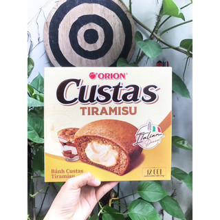Bánh trứng Custas Tiramisu Orion vị mới hộp 276g 12 cái