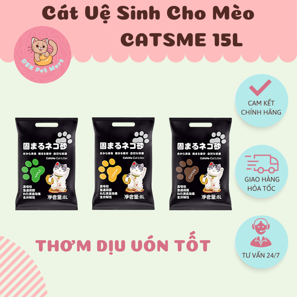 Cát Vệ Sinh Cho Mèo - Catsme 15L