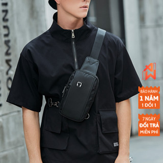 Túi đeo chéo nam vải Oxford, túi nam đeo chéo có khe luồn dây sạc, tai nghe chống nước chống mài mòn ARTW ART054